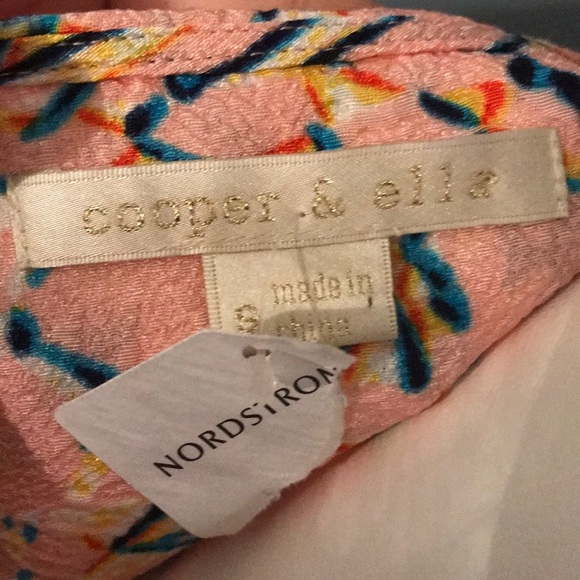 Cooper and Ella pink pattern blouse size small - Picture 5 of 5